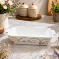 تابه دسته‌دار طرح گل | مستطیلی
