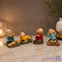 ست ۴ عددی مجسمه راهب فانتزی | دکوری خاص و بامزه