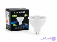 لامپ هالوژن LED پایه سوزنی MR16 مدل 7 وات KDA Light لنزدار SMD چیپ | نور متمرکز و کم‌مصرف