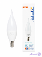 لامپ LED اشکی ۸ وات ZFR مدل SMD با سرپیچ E27 | نور یکنواخت | ۱۲ ماه ضمانت