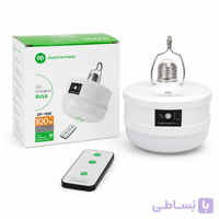 لامپ چراغ اضطراری آویز شارژی 100 وات مدل DP-7850 با ریموت کنترل و ۳ حالت نوردهی