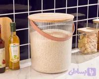 سطل شیارداردرب چوبی۱۲لیترلیمون