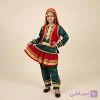 لباس شلیته شلوار قاجار دخترانه مدل سرخاب قجری