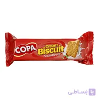بیسکویت کرم‌دار پرتقالی 100 گرم بسته 24 عددی کوپا Copa