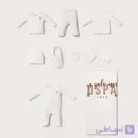 ست 10 تیکه بیمارستانی فلش دار کبریتی US.POLO ترک