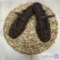صندل زنانه (دو سگک قهوه ای و مشکی سایز ۳۸)