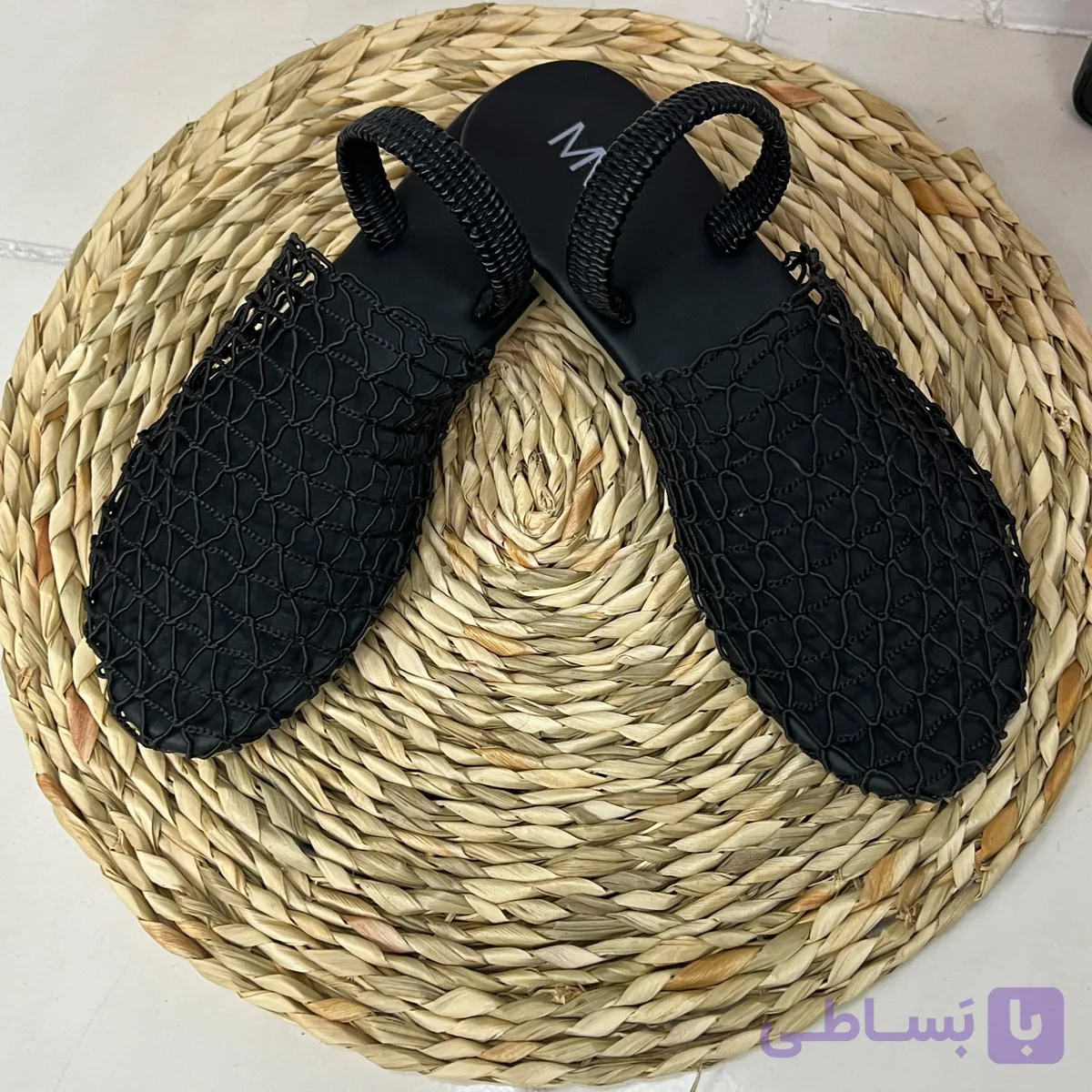 صندل توری( مشکی و کرم سایز ۳۸