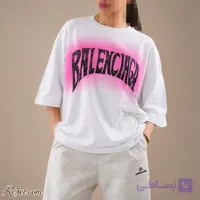 تیشرت باکسی لانگ balenciaga کد: 320002