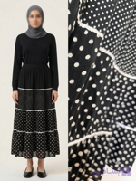 دامن بلند طبقاتی (Tiered Maxi Skirt)