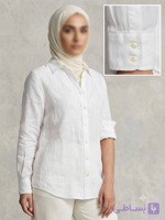 شومیز دکمه‌دار کلاسیک زنانه