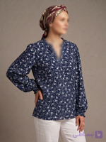 شومیز زنانه یقه چین‌دار با طرح گل‌دار از Target Woman