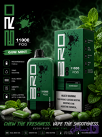 یکبار مصرف برو فاگ ۱۱۰۰۰ پاف آدامس نعنا | Bro Fog 11000 Puff
