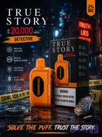 یکبار مصرف ترو استوری20,000 پاف کارآگاه(هلو/استوایی و..)| TRUESTORY 20,000 DETECTIVE(PEACH/Tropical)