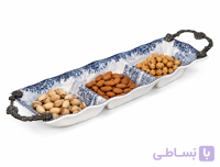 اردوخوری سرامیکی طرح باواریا با دسته فلزی