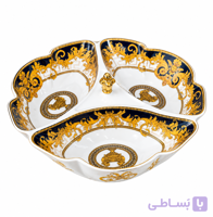 اردوخوری سه‌خانه چینی طرح ورساچه طلایی