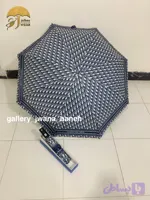 چتر برند دیورDIOR وارداتی چراغ قوه دار جعبه دار با کیفیت پارچه ناو