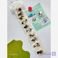 پک 6 عددی گیره مو دخترانه طرح پاپیونی وارداتی - رستن
