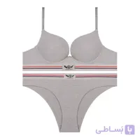 ست شورت و سوتین اسفنجی کبریتی کش پهن جک دار - رستن