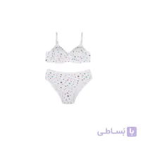 ست شورت و سوتین نخی فنردار طرح قلب درشت زنانه - رستن