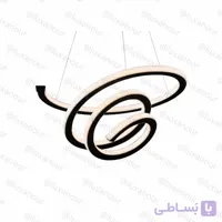 لوستر مدرن مدل مارپیچ دو طرف نور