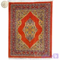 فرش دستبافت ۳متری پشم و ابریشم نقش کف ساده خراسان رنگ گیاهی کد0300013