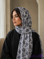 شال طرح‌دار نخی قواره ۱۸۵×۵۵