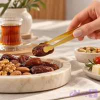 انبر فینگر فود استیل طلایی | انبر کوچک سرو و پذیرایی