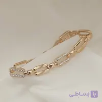 دستبند زنجیری نقره ای ژوپینگ مدل لینو | زیورالات فاطیما