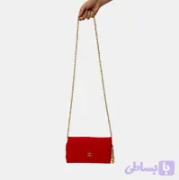کیف زنانه مجلسی زنجیردار طرح شنل (Chanel) مدل دوکاره کیف دستی و دوشی – دو رنگ سبز و سرخابی
