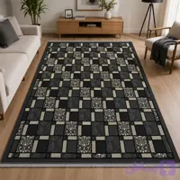 گلیم ماشینی مدل فرشینه دودی