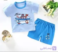 تیشرت وشرت پسرانه بچگانه طرح قایق نخی