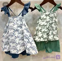 تاپ وشرت دخترانه بچگانه  گلهای بهاری وارداتی