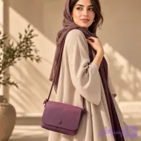 کیف دوشی چرم کریزی سارا