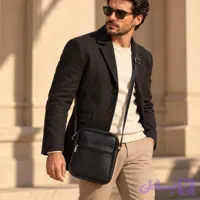 کیف دوشی چرم صدرا