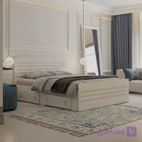 تخت خواب ملامینه دو نفره اعیان مدل FH860 سایز 160×200 سانتی متر