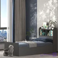تخت‌خواب ملامینه یک نفره اعیان مدل FH985 سایز 80 * 180 سانتی‌متر