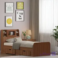 تخت خواب ملامینه یک نفره اعیان مدل FH981 سایز 90×200 سانتی متر