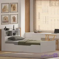 تخت‌خواب ملامینه یک و نیم نفره اعیان مدل FH987 سایز 120 * 200 سانتی‌متر