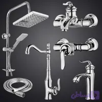 شیرآلات بامبو پک ۶ عددی کروم