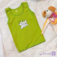 رکابی نوزادی طرح BABY SUN زیرپوش آستین حلقه‌ای نخ پنبه