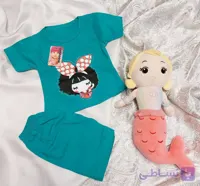 ست تیشرت و شلوارک دخترانه ZARPOOSH پاپیون دار