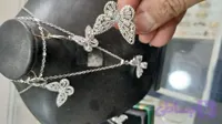 ست گردنبند و گوشواره پروانه