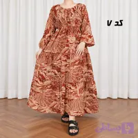 پیراهن ساحلی زنانه عروسکی هندی کد CH2346