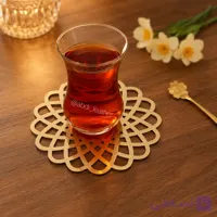 زیر لیوانی و رومیزی چرم آینه ای