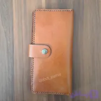 کیف پول کتی چرم سه لت چرم طبیعی دستدوز ، قیمت مناسب ، کیفیت عالی