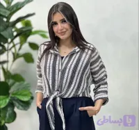 شومیز قلاب بافی گره ای
