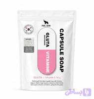 ​صابون کپسولی سفید کننده فیل اسکین مدل Gluta + Vitamin E 3%