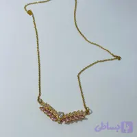 گردنبند طرح برگ زنانه