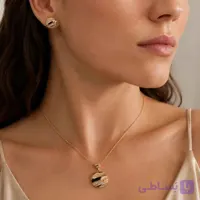 نیم ست برند Xuping مدل کنتراست طلایی
