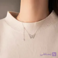 گردنبند Stainless Steel مدل پروانه